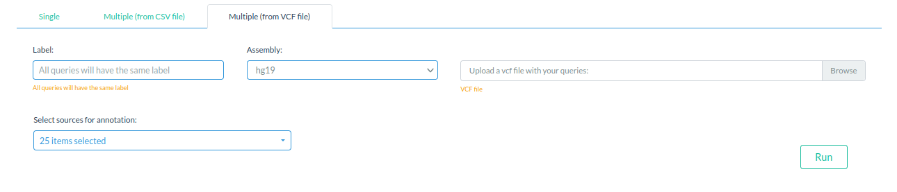 Multiple Mode from VCF