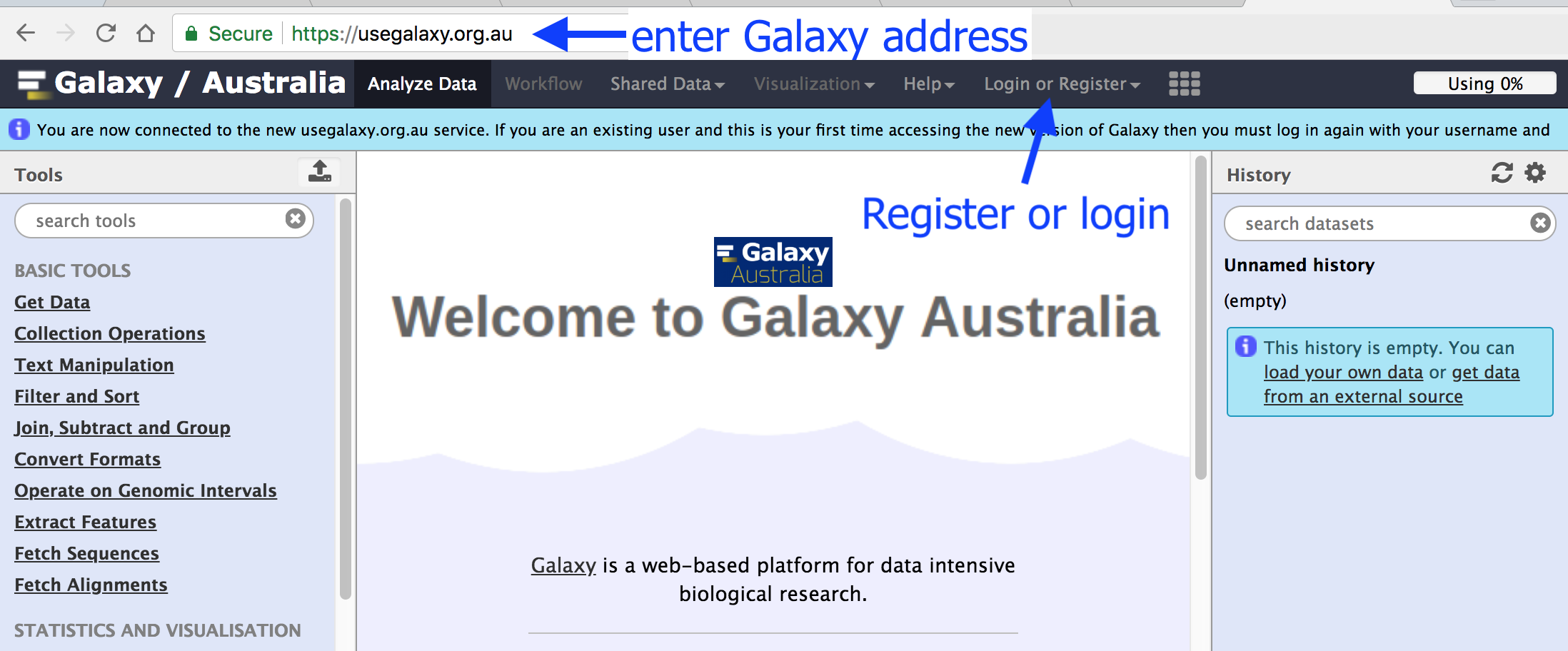 Galaxy user login